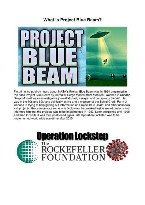 What is Project Blue Beam?