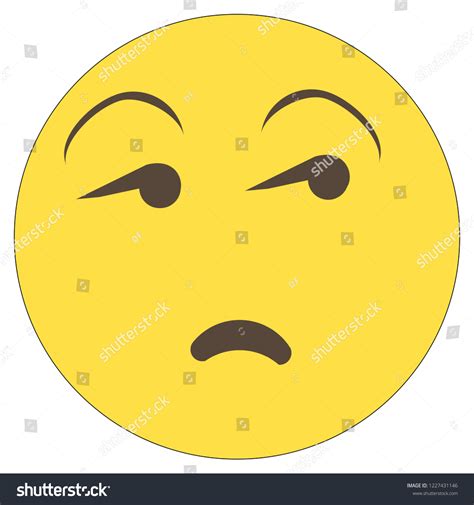 Sarcastic Face Emoji Stock Illustration 1227431146 Shutterstock