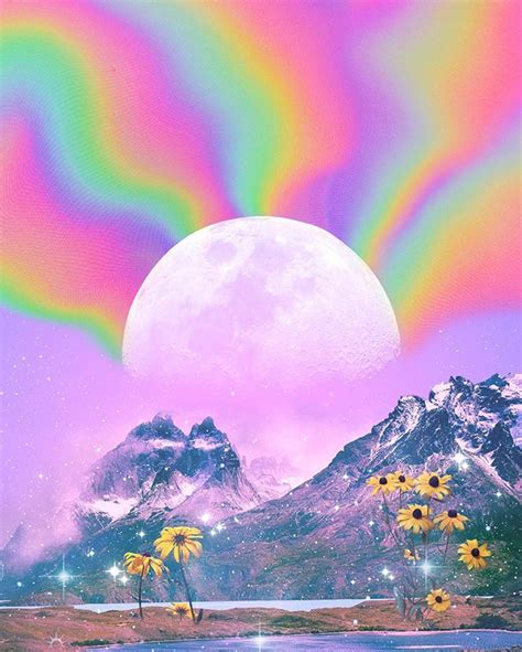 Youniverce☾ On Instagram Colorful Moonrise♡ Photography