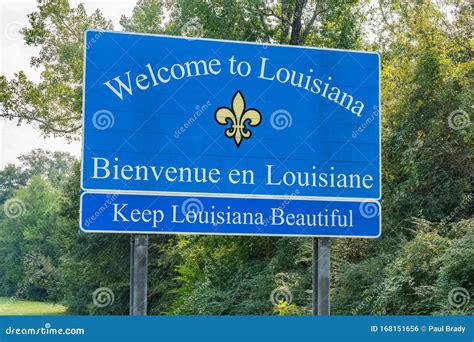 Welcome To Louisiana Sign Editorial Photo Image Of Roadside 168151656