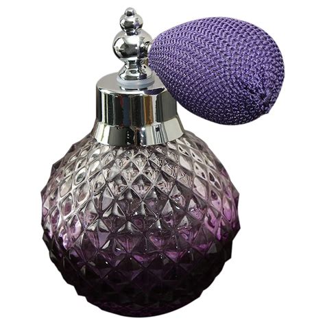 100ml Vintage Crystal Spray Perfume Bottle Short Atomizer Refillable Glass New Pineapple Pattern