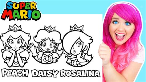 46+ Princess Peach Daisy And Rosalina Coloring Pages - KirpaulKaiss