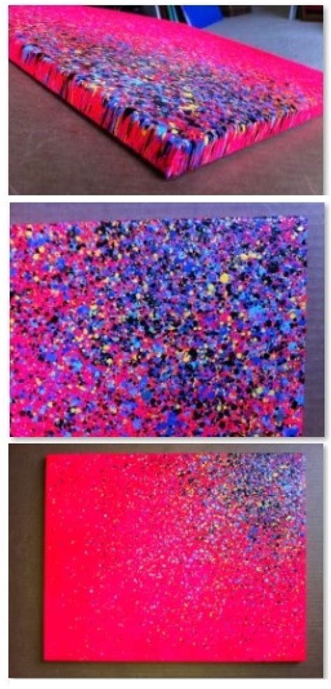 Diy Glitter Canvas From Spray Paint To Make This For Navy