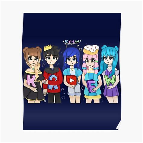 Itsfunneh And The Krew Poster For Sale By Roberto Ca Redbubble