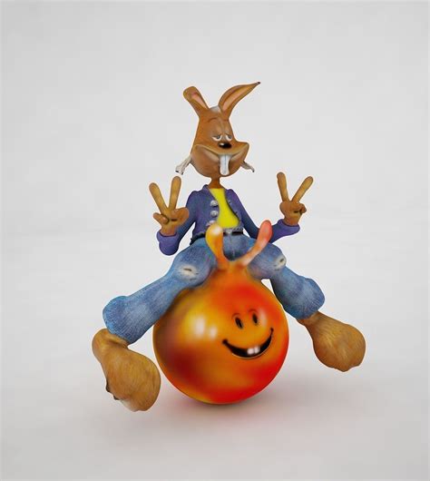 3d Model Space Rabbit Cgtrader