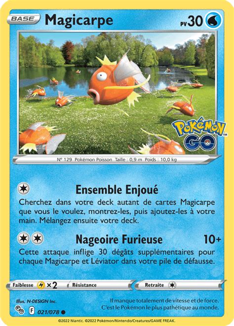 Magicarpe Pokémon Go 021078 Cards Hunter