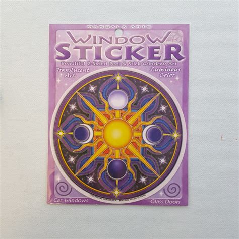 Celestial Mandala Window Sticker Approx 115 Diameter Inspire Me