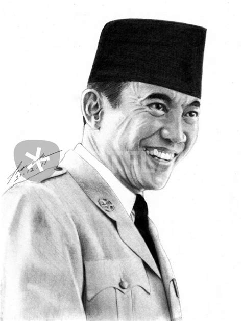 Ir Soekarno Drawing Art Prints And Posters By Frank Gotama