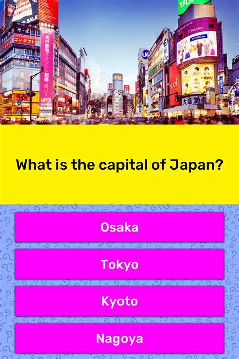 It is located at the head of tokyo bay on the pacific coast of central honshu. What is the capital of Japan? | Trivia Answers | QuizzClub