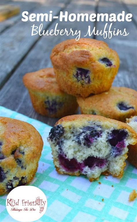 Maybe you would like to learn more about one of these? Semi-Homemade Blueberry Muffins | Recipe (With images ...