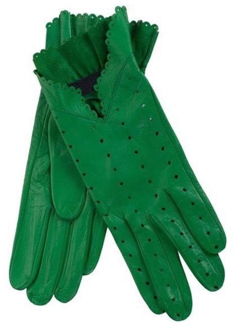 Pin By Glenda Sexton On Shades Of Green Leather Gloves Green Leather