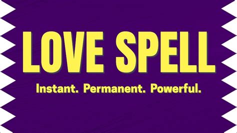 Love Spell That Works Immediately All You Need Infos