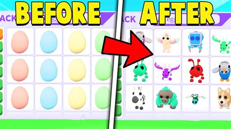 We Opened 100 New Eggs In Adopt Me Youtube