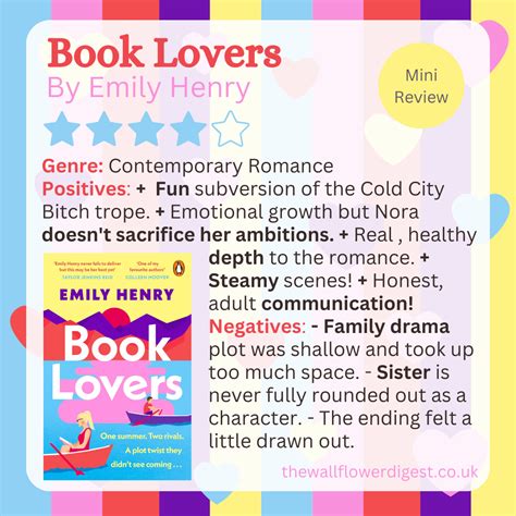 Mini Review Book Lovers By Emily Henry The Wallflower Digest