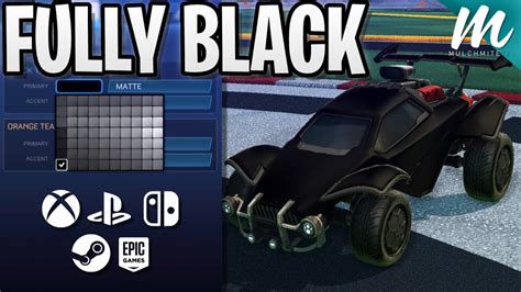 *2021* HOW TO GET A FULLY BLACK CAR IN ROCKET LEAGUE! (CONSOLE + PC)
