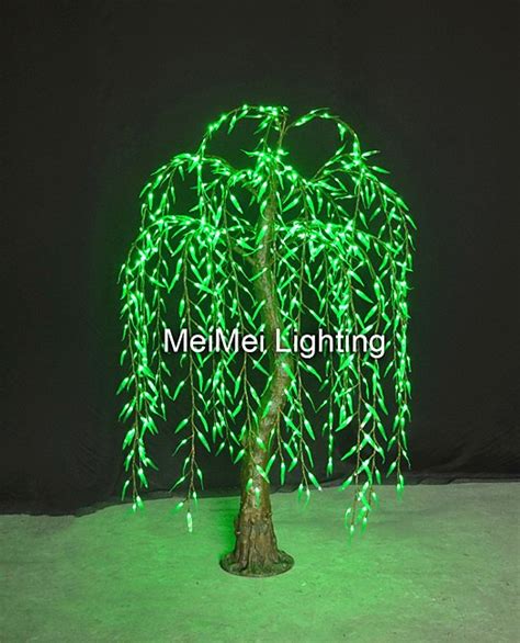 Green Willow Led Lighted Tree