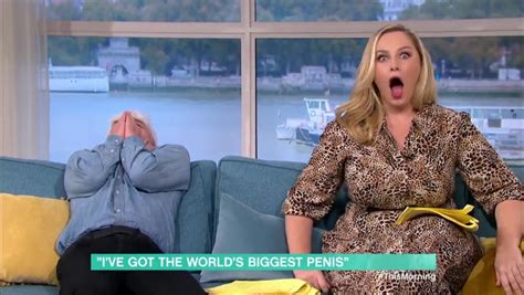 morning show hosts reactions go viral after man with world s largest penis shows them a pic bnr
