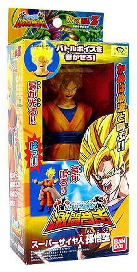 Bandai dragon ball action figures. Dragon Ball Z Light Sound Super Saiyan Goku Action Figure ...
