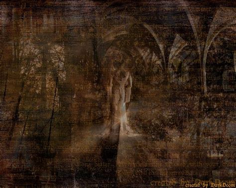 Gothic Forest Forest Arches Gothic Confused Dark Writing Woman