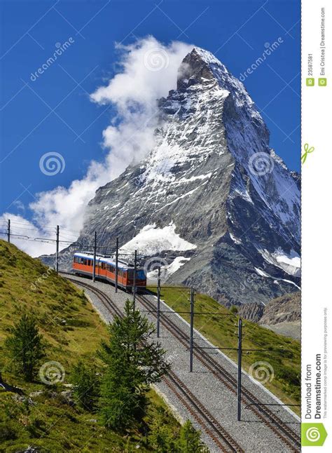 Train To Matterhorn Zermatt Railway To Gornergrat Matterhorn