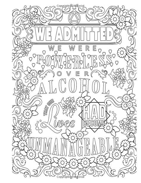 100+ Coloring Pages For Adults Recovery