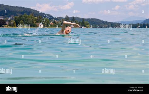 Austria Lake Swimming High Resolution Stock Photography And Images Alamy
