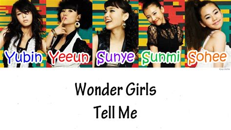 Wonder Girls Tell Me Lyrics Hanromeng Youtube