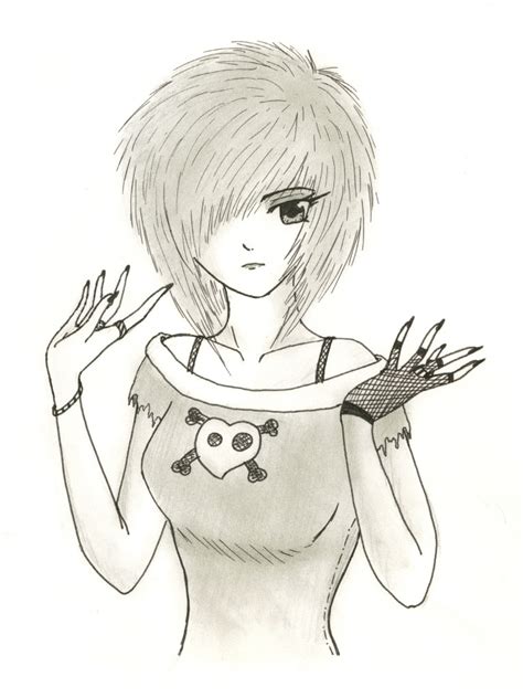 The Best Free Emo Drawing Images Download From 1521 Free Drawings Of Emo At Getdrawings