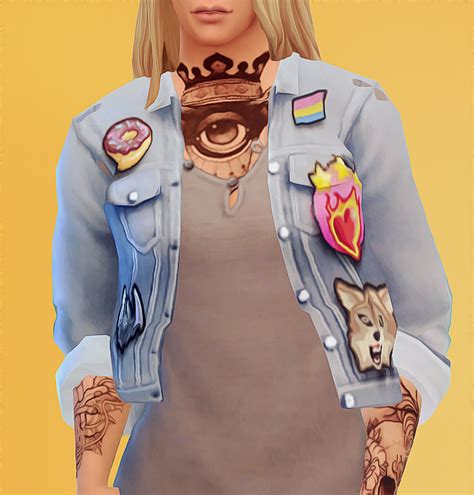 Acc Jacket With Patches Recolour At Valhallan Sims 4 Updates