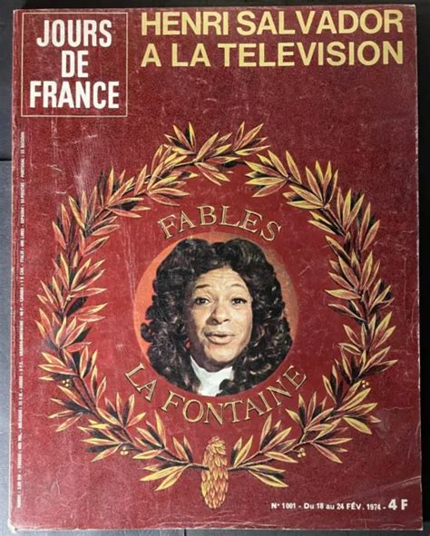 Vintage French Magazine Jours De France 21974 Fables La Fontaine Many