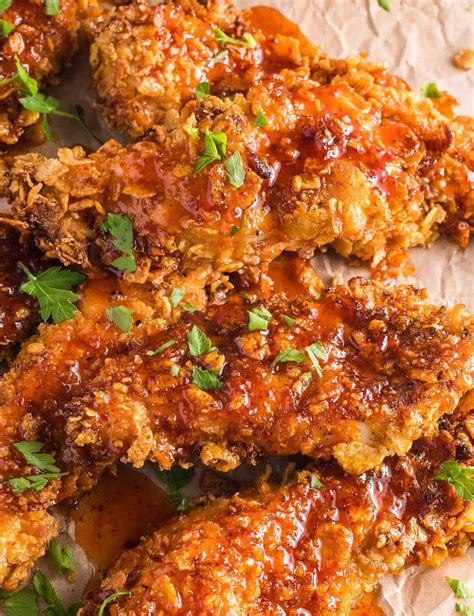 Hot Honey Air Fryer Chicken Tenders The Chunky Chef