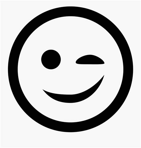 Wink Smiley Png Number 2 In Circle Free Transparent Clipart
