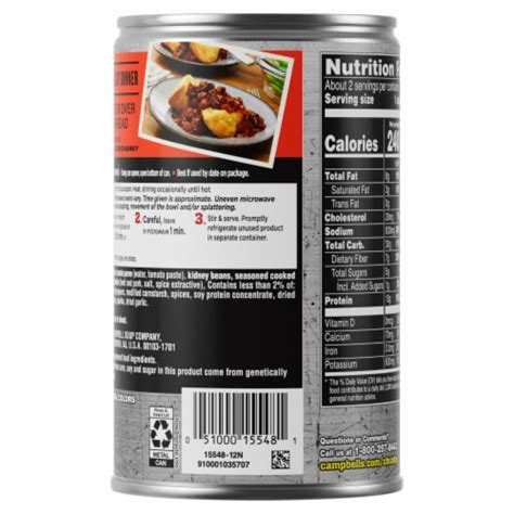 Campbells® Chunky™ Chili Hot And Spicy Beef And Bean Chili 19 Oz Ralphs