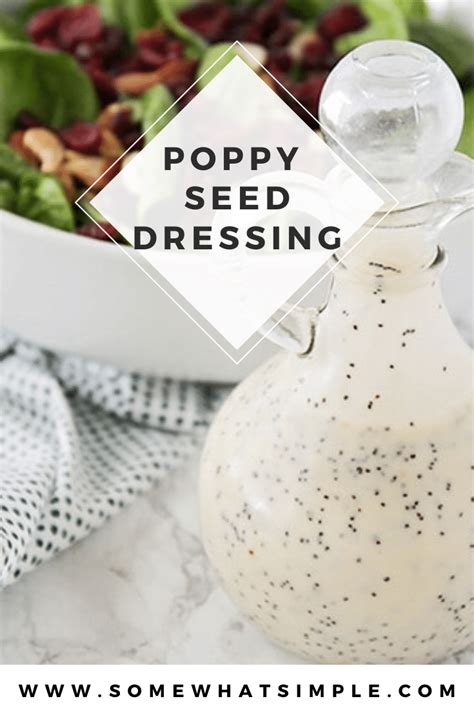 Homemade Poppy Seed Dressing 2 Versions Somewhat Simple