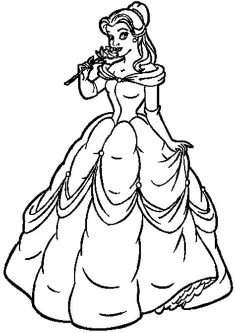 Desene Cu Prințesa Belle De Colorat Planșe și Imagini De
