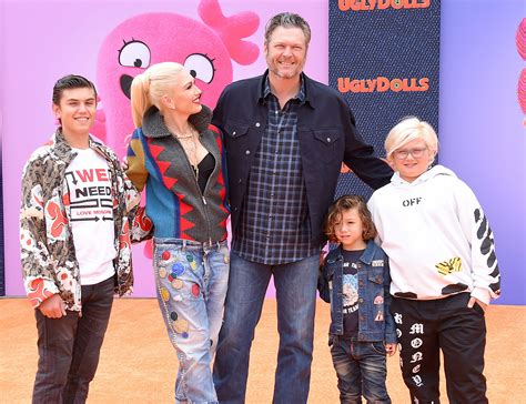 Blake Sheltons Photos With Gwen Stefanis 3 Sons Over The Years