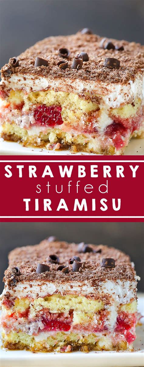 Strawberry Tiramisu Classic Tiramisu With Sweetened Mascarpone Espresso Soaked Ladyfingers
