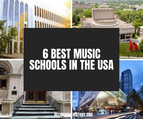 6 Best Music Schools In The Usa Song Lyrics And Facts