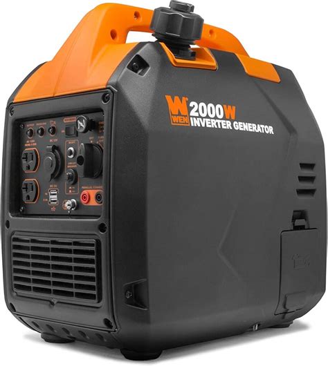 Wen 56203i Super Quiet 2000 Watt Portable Inverter Generator Wfuel