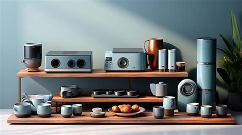 Premium Photo 3d Render Of Home Appliances Collection Set