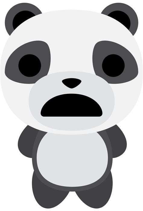Emoji Panda Sad 36646273 Vector Art At Vecteezy