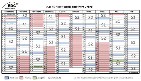 Calendrier Scolaire 2021 2022 Consulter T L Charger Et Imprimer En Pdf