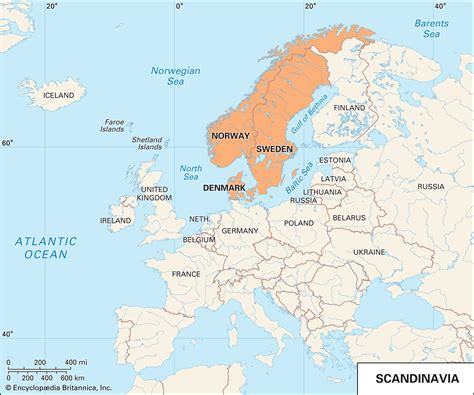 Map Of Scandinavian Countries United States Map
