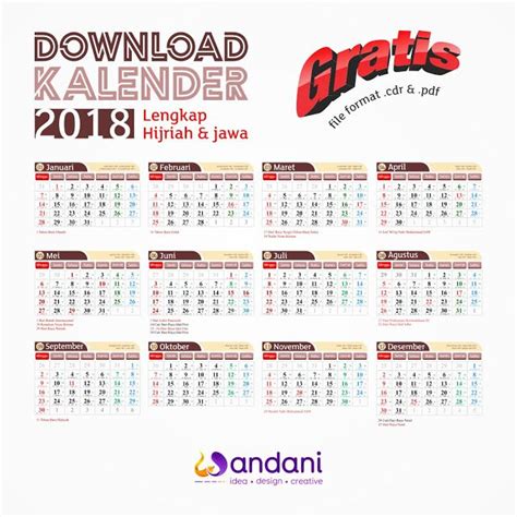 Kalender Jawa 2018 Lengkap