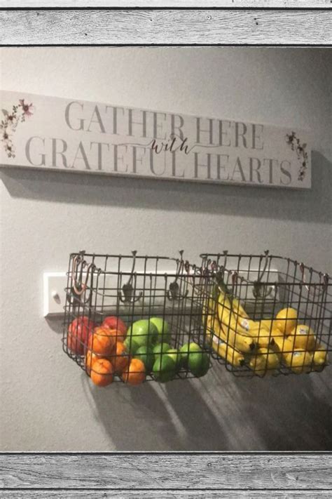 Hanging Fruit Baskets Diy Wall Mounted Fruit Basket Ideas Hanging