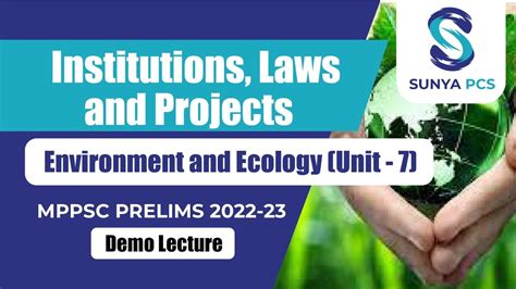 Institutions Laws And Projects Environment And Ecology Madhya