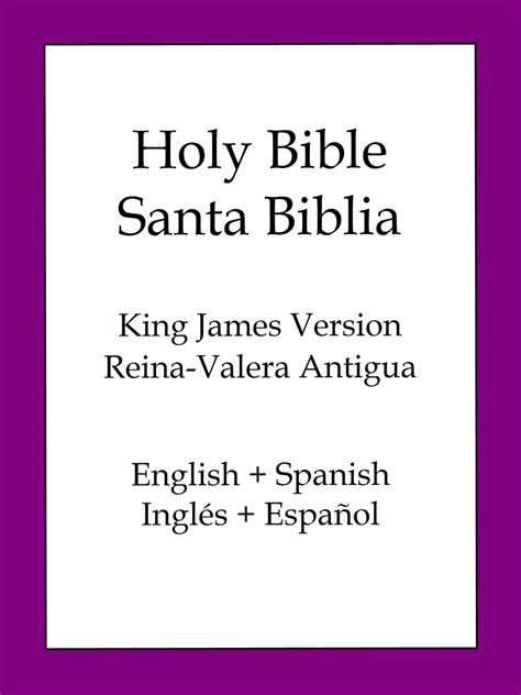 Holy Bible Spanish And English Edition Kjvrva Ebook By Cipriano De