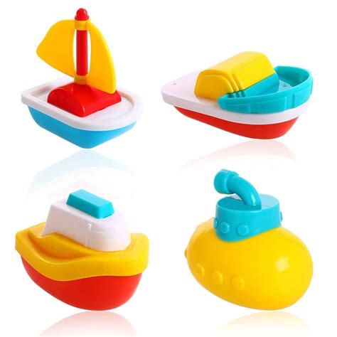 Baby Bath Toys Soft Rubber Boat Kids Water Toys Squeeze Sound Spraying