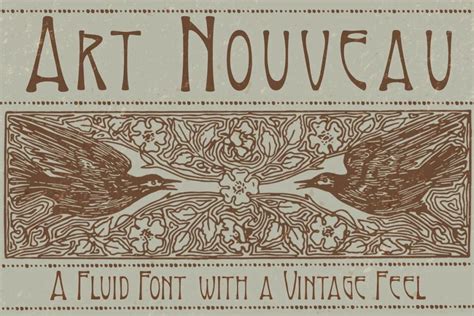 24 Best Art Nouveau Fonts Design Inspiration