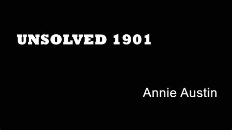 Unsolved 1901 Annie Austin London Unsolved Murders Whitechapel Murders Victorian True